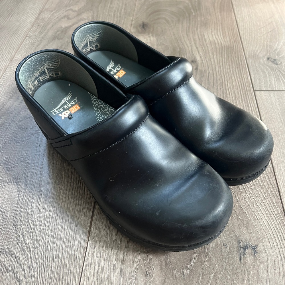Dansko XP 2.0 Professional Clog Black Leather EUR 39 US 8.5-9 Slip On